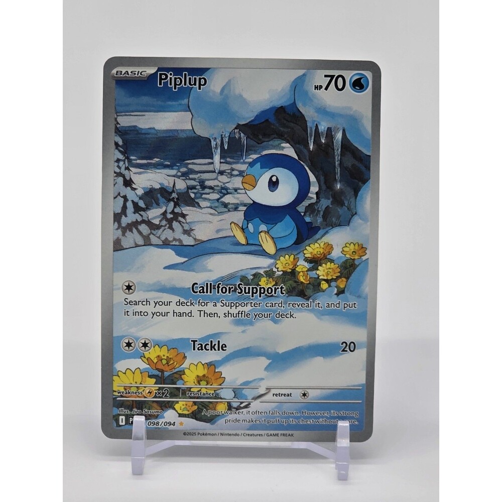 Piplup 098/094 IR Illustration Rare Pokemon TCG Phantasmal Flames English NM